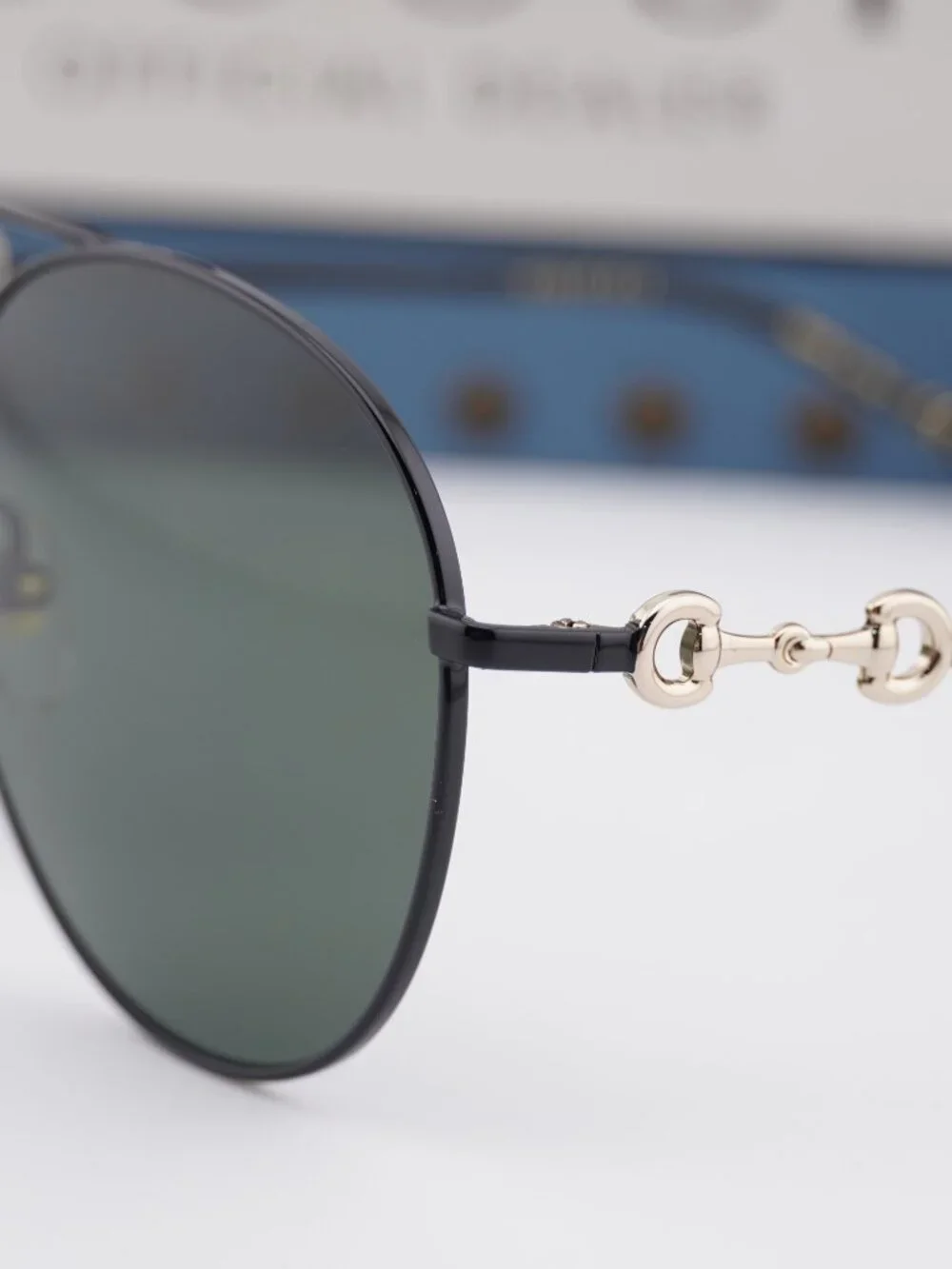 Gucci GG1698S 001 Aviator Sunglasses - Black\ Black